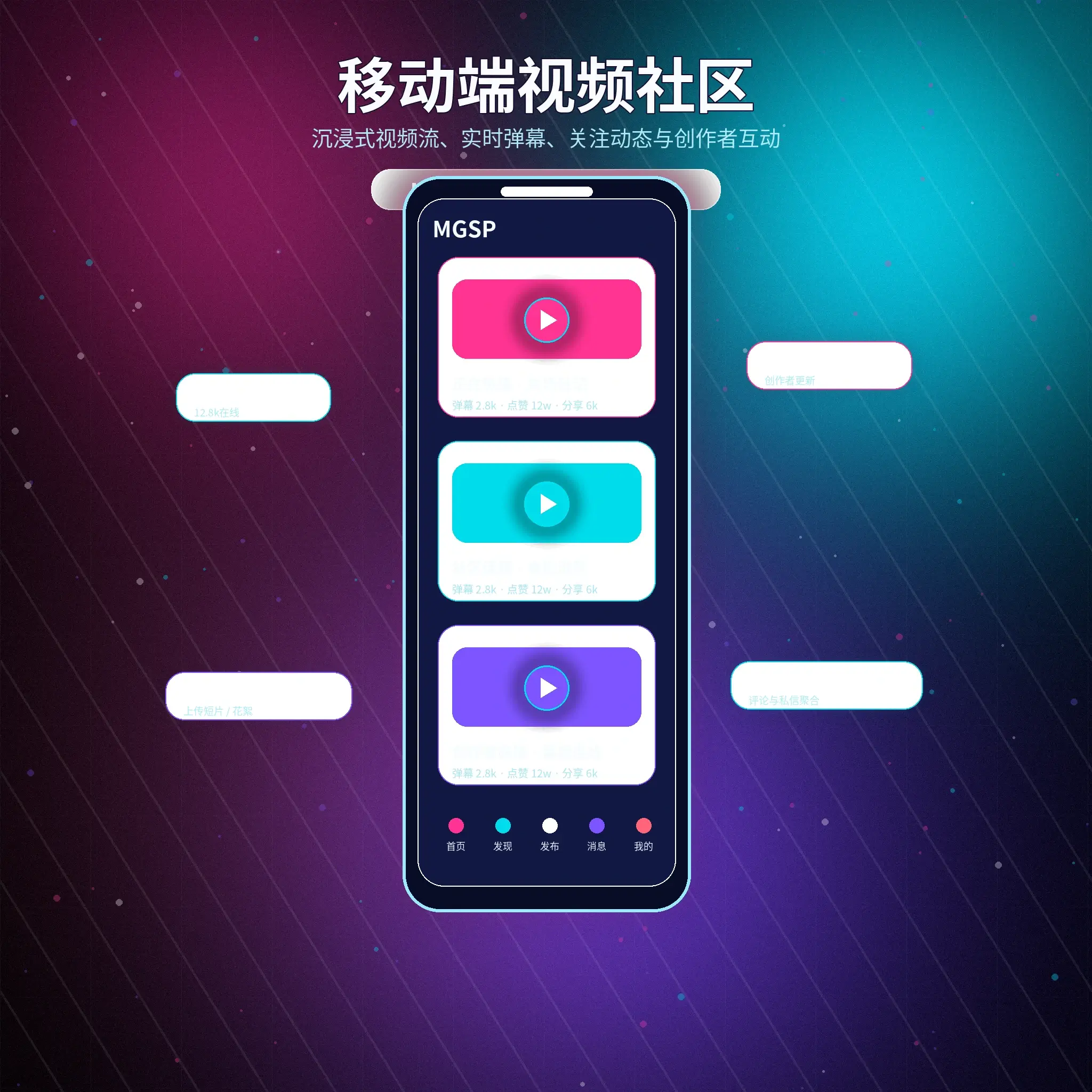 蘑菇视频移动端服务展示